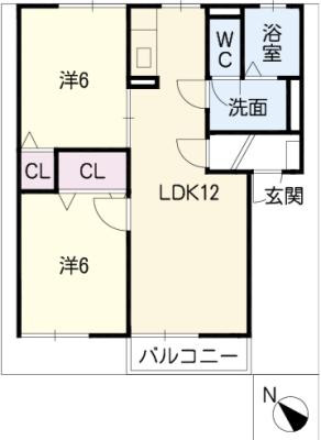 セレナーデＢ棟の間取り