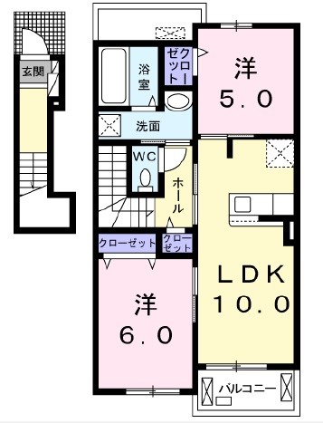 ドウェル砧の間取り