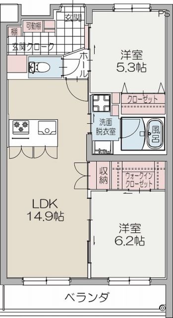 静岡県裾野市公文名（マンション）の賃貸物件の間取り