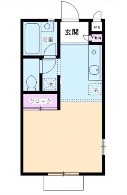 東京都目黒区目黒３（アパート）の賃貸物件の間取り