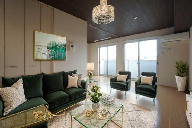 居室・リビング　CGで家具等を配置したものです。実際に家具等は含まれません。