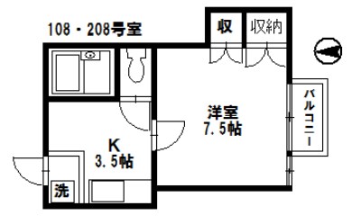 プルティエVの間取り