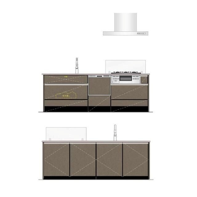 キッチン　※イメージパース・現況優先