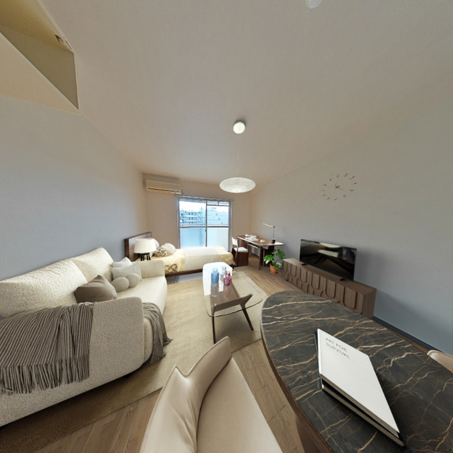 居室・リビング　画像は実際の写真にＣＧ加工（家具や調度品の削除や合成）を加え