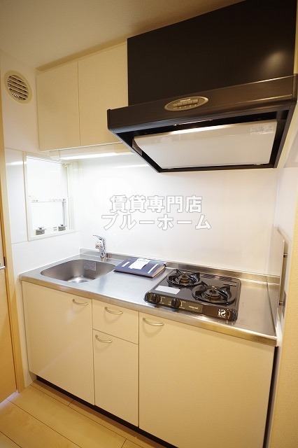 キッチン　2口ガスコンロ設置済みです！