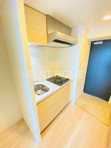 キッチン　2口ガスコンロのシステムキッチンです。