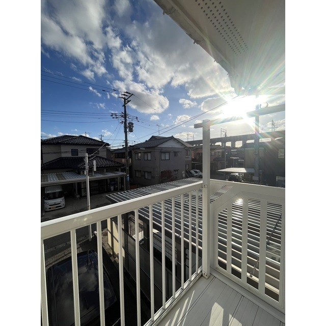 眺望　晴れた日には洗濯物が干せます