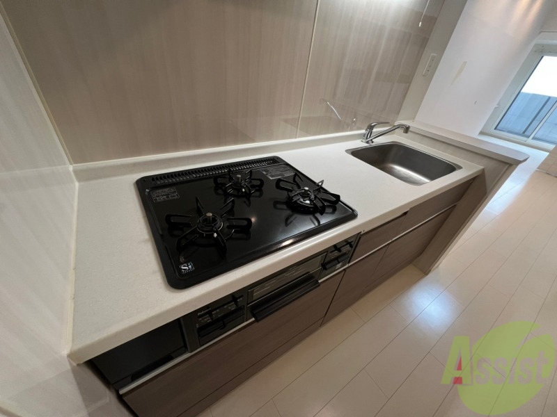 キッチン　ガスシステムキッチンで楽しくお料理しましょう～