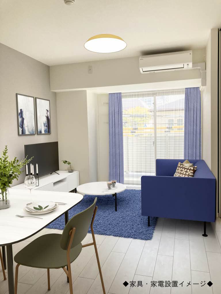 居室・リビング　◆同タイプの室内写真にＣＧ家具・家電を合成したイメージ画像…