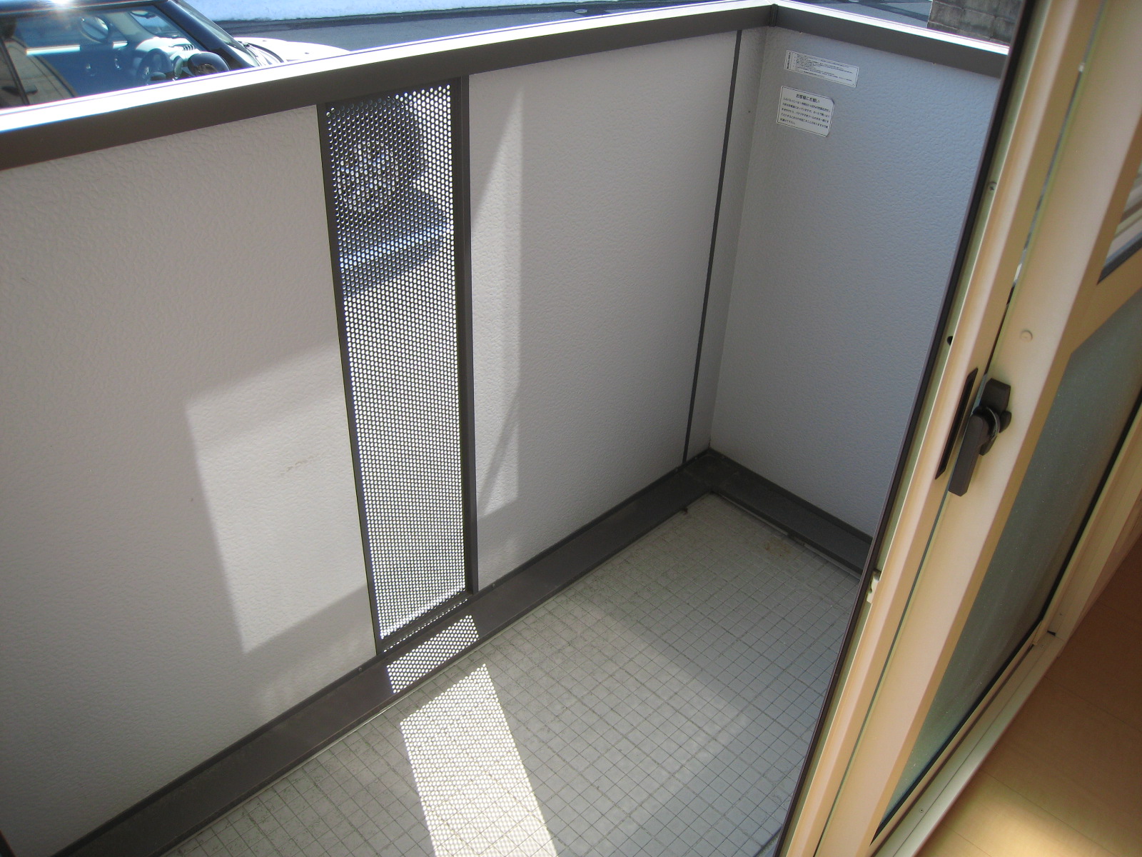 バルコニー　室内写真は別室です