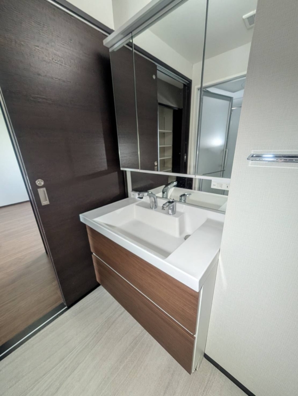 洗面設備　他号室の写真になります。