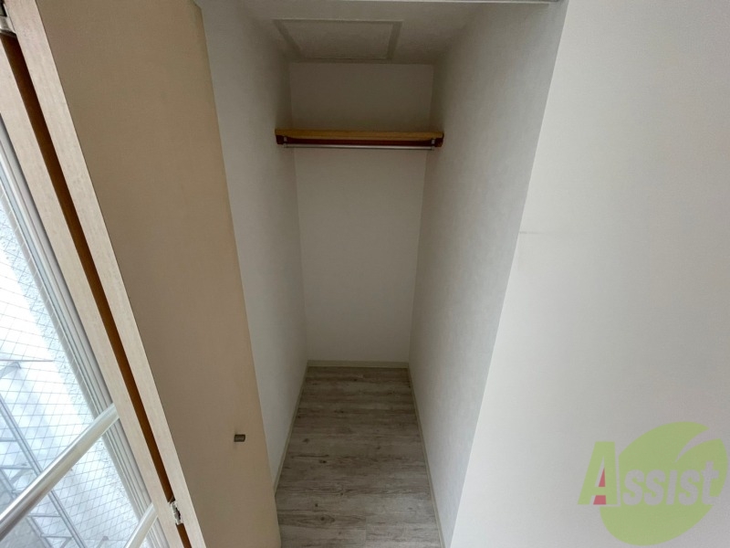 収納　寝室の収納です。部屋がすっきり片付きます。