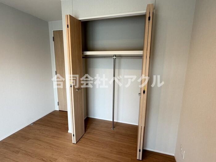 収納　たっぷりとした収納スペースです