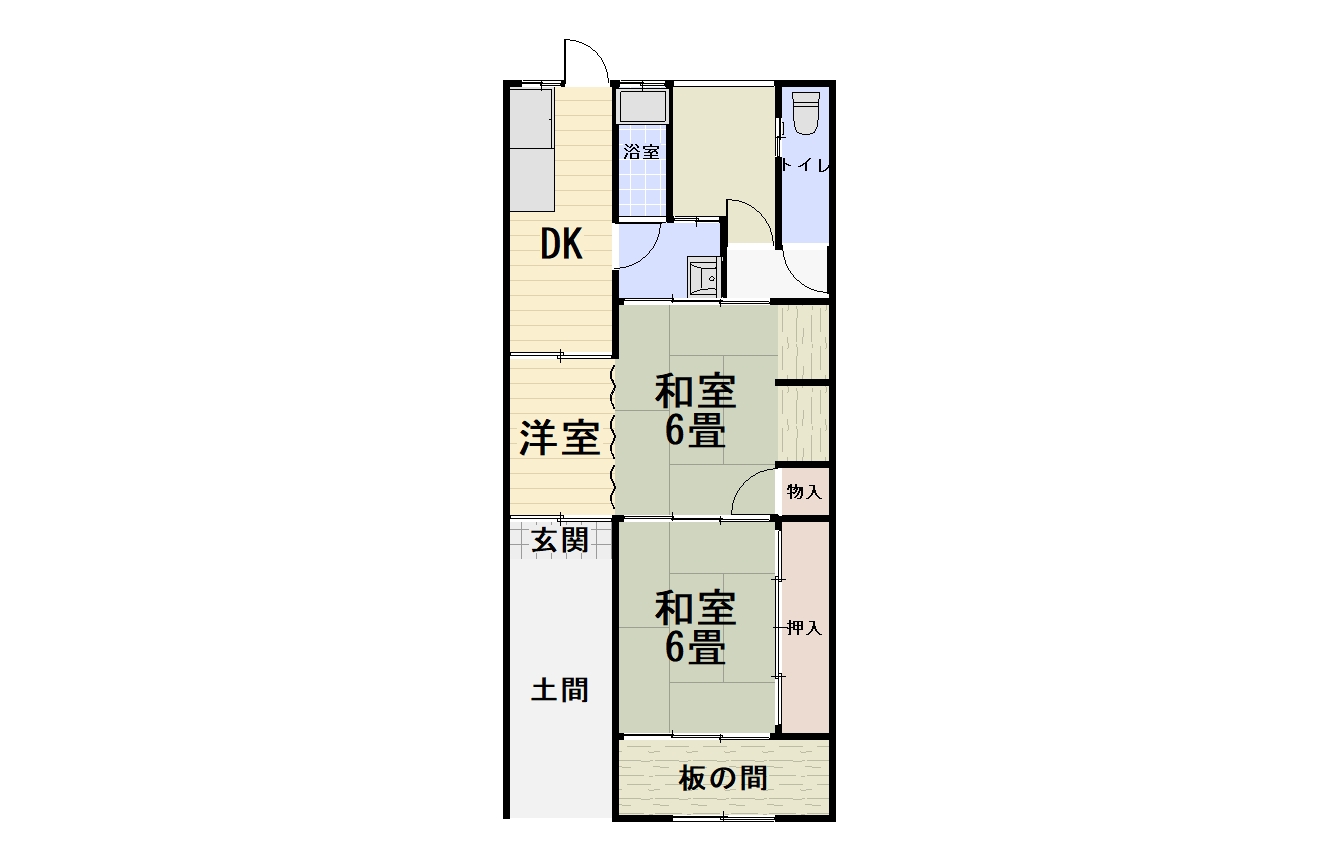 植松町5丁目平屋の間取り写真