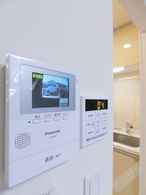 セキュリティ　カラーモニターホンで来訪者を確認できます♪