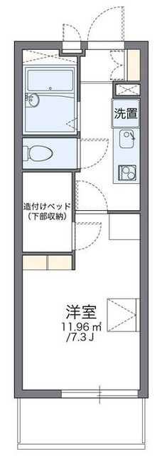 レオパレスプレミールの間取り写真
