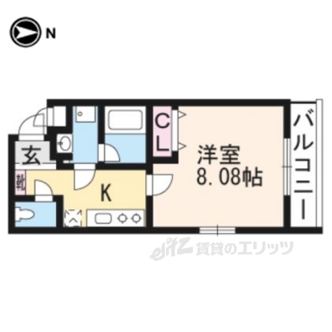 ヴィラ北白川の間取り写真
