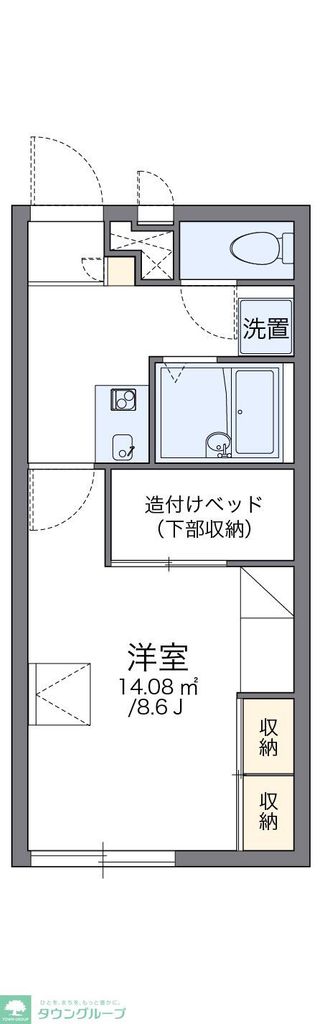 レオパレスプラザの間取り写真