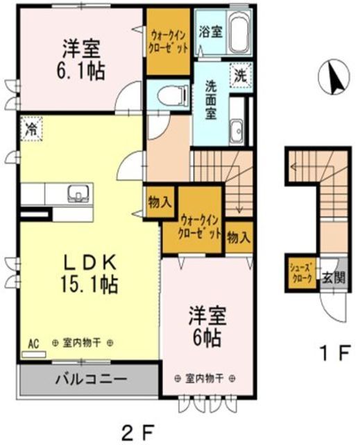 PURA VIDA B棟の間取り写真
