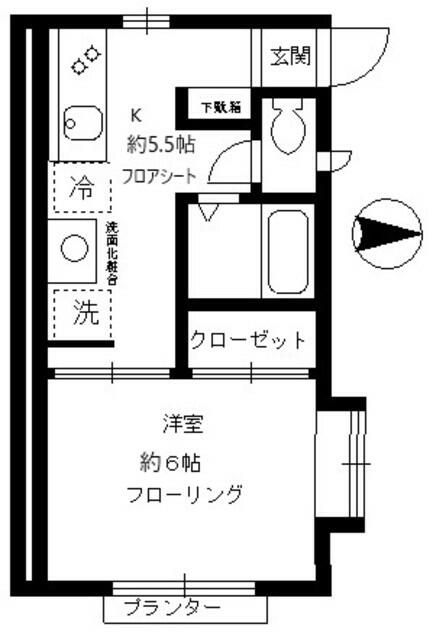 パロスベルデス自由が丘の間取り写真