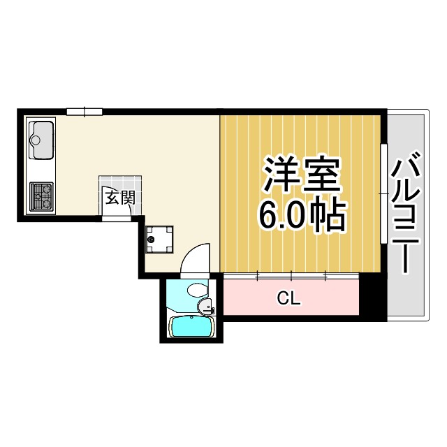 武庫之荘ヴィラの間取り写真
