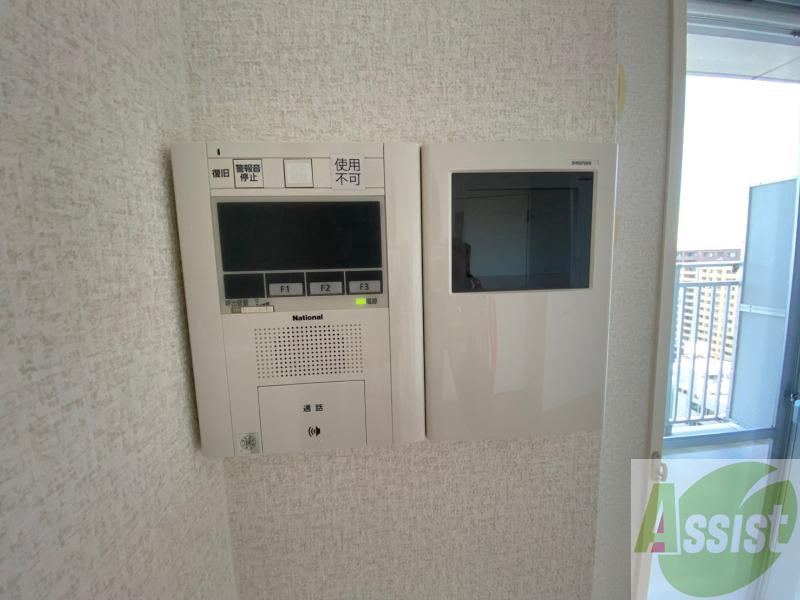 セキュリティ　インターホンは通話ができるので急な訪問があっても安心です。