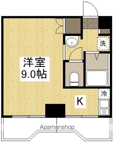 岡山電軌東山本線 城下駅 徒歩5分 7階建 築31年の間取り写真