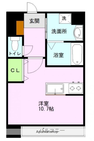 ＪＲ豊肥本線 原水駅 徒歩16分 9階建 築3年の間取り写真