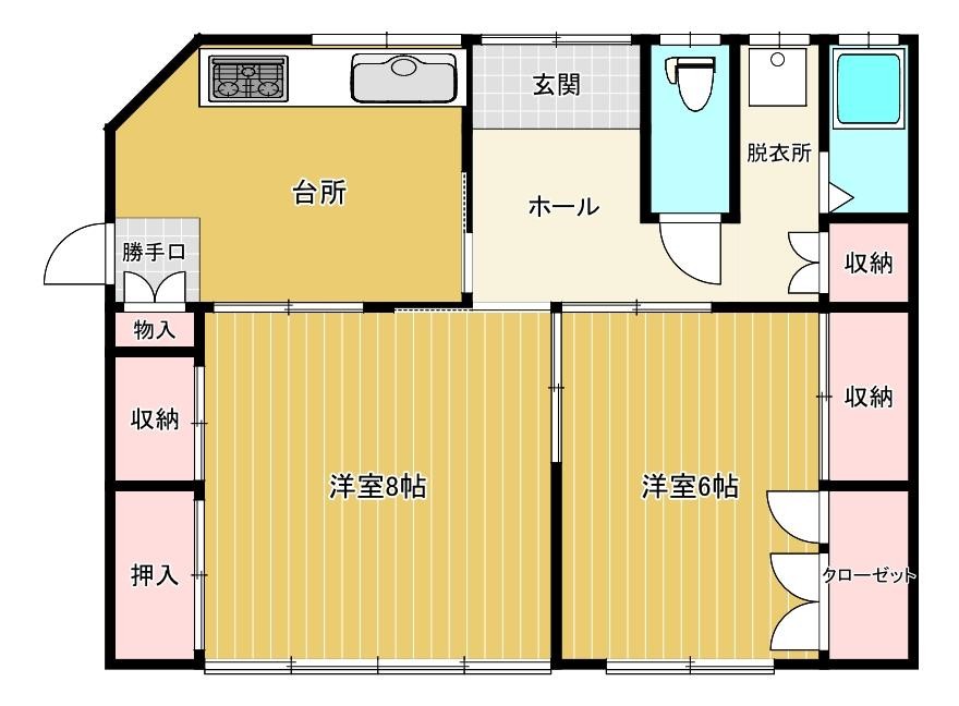 高橋貸家の間取り写真