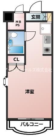 ＪＲ常磐線 馬橋駅 徒歩6分 4階建 築43年の間取り写真