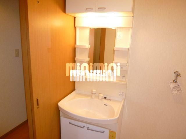 洗面設備　シャワー付き洗面化粧台です