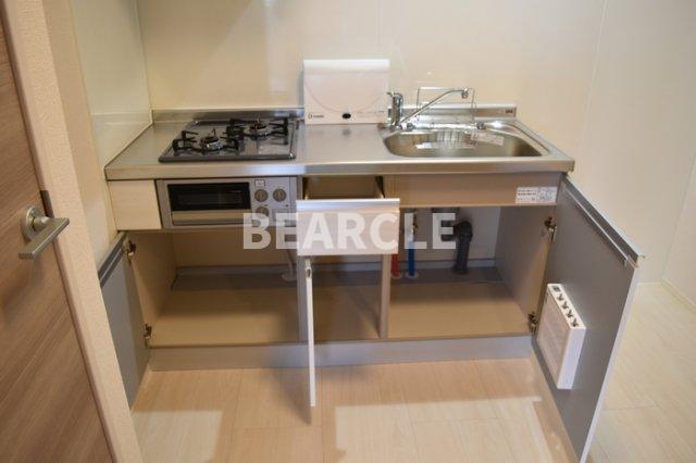キッチン　コンパクトなキッチンで掃除もラクラク
