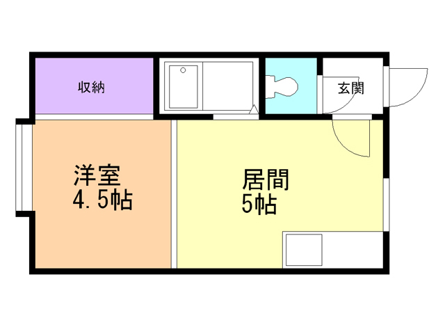 クルーズハウス澄川の間取り