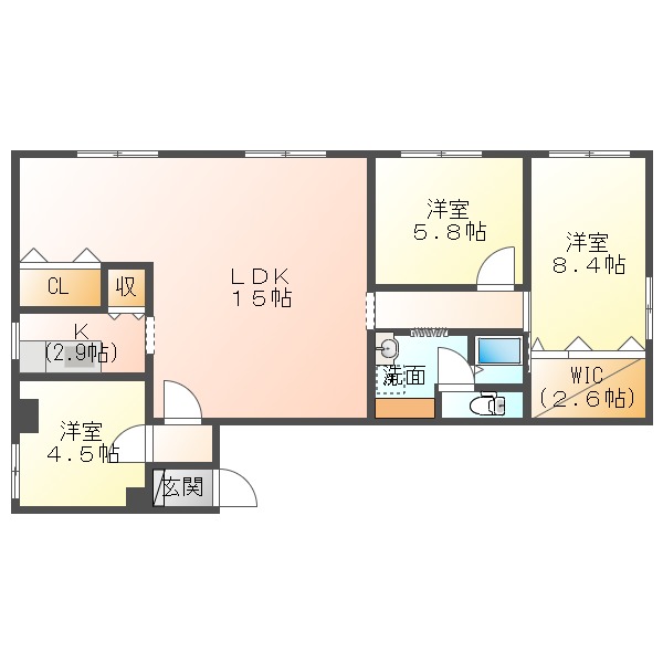 ラポール千葉新町の間取り