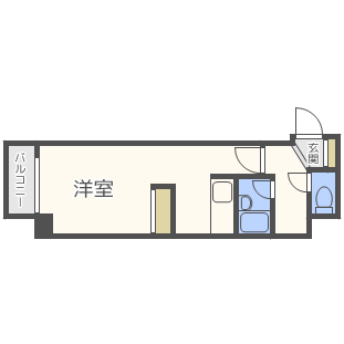 札幌市手稲区前田一条のマンションの間取り