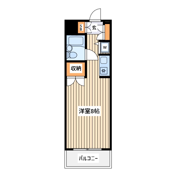 神奈川県大和市中央林間４（マンション）の賃貸物件の間取り