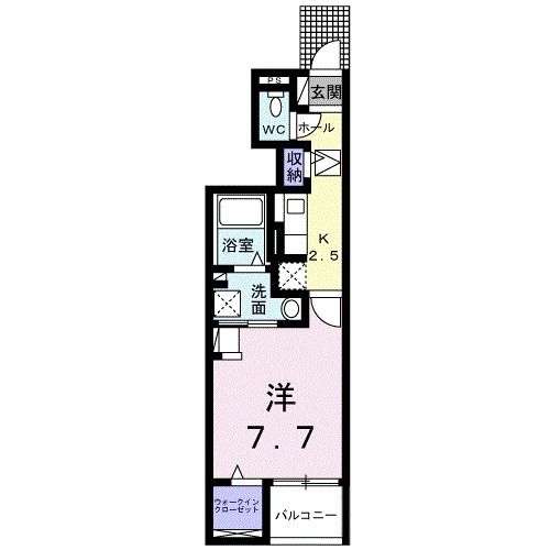 アクアプラ浅江６　Iの間取り