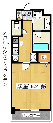 グレイスレジデンス大阪ＷＥＳＴの間取り