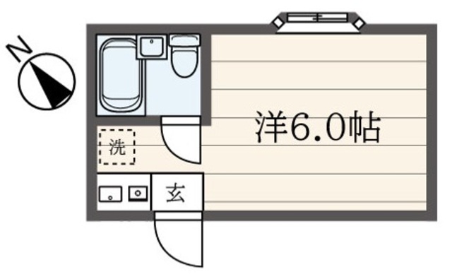 神奈川県横浜市南区永田東２（アパート）の賃貸物件の間取り