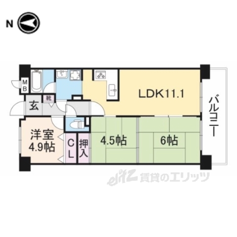 コスモ橿原神宮前の間取り