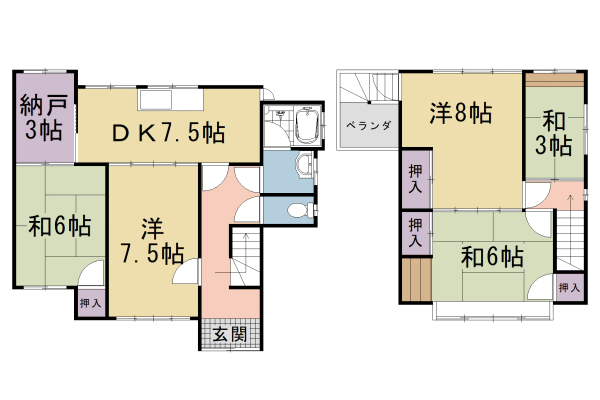 京都市右京区常盤草木町のその他の間取り