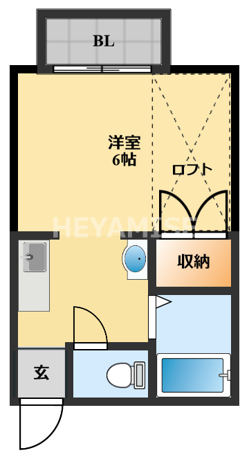 プチメゾン旭の間取り