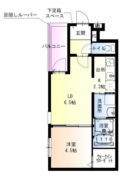 フジパレス西取石１番館の間取り