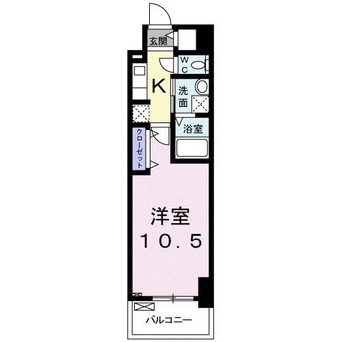 千葉県千葉市中央区問屋町（マンション）の賃貸物件の間取り