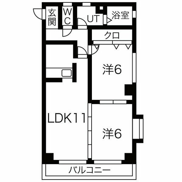 稲沢市祖父江町祖父江のマンションの間取り