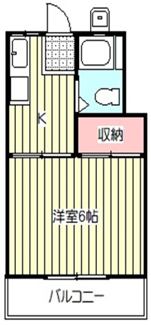 川口市元郷のアパートの間取り