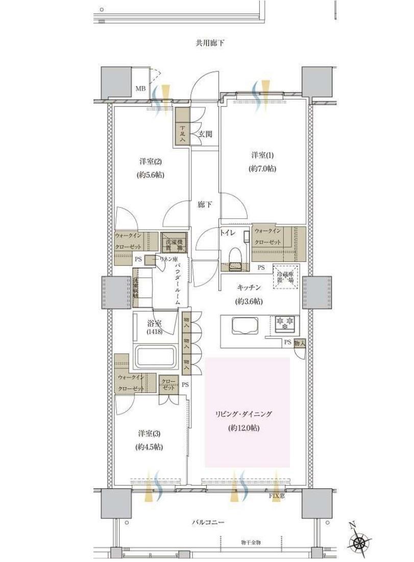 プレミスト大手通の間取り