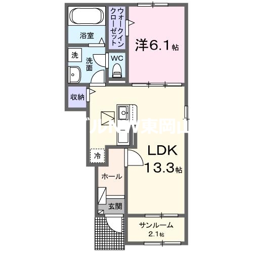 ロイヤルガーデン　フーア　Ｂの間取り