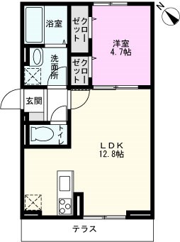 （仮）Ｄ－ＲＯＯＭ草加市谷塚町の間取り