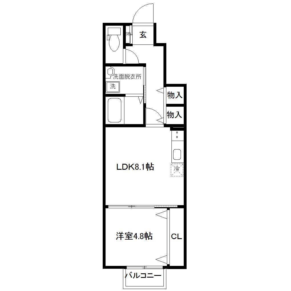 レスタル福室の間取り